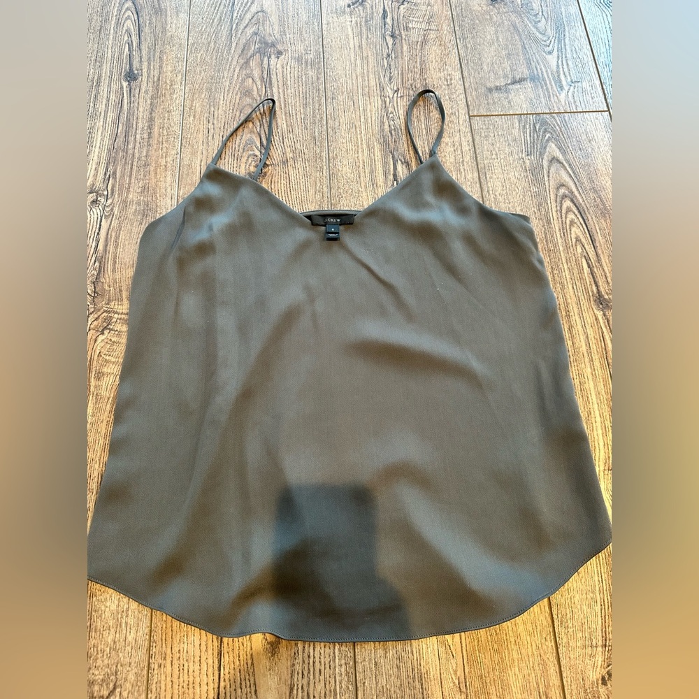 J. Crew Gray V-Neck Cami Top 6